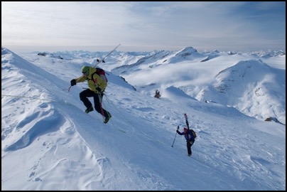 from Bow hut to Mount Gordon - Wapta Icefield, Rocky Mountains - photo Tomasz http://rdvnature.com - rendez vous nature & aventure
