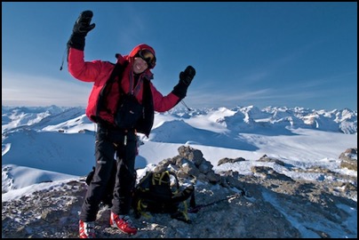 Happiness at Mount Gordon, Wapta Icefield - Rocky Mountains - photo by Chic Scott http://www.chicscott.com