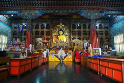 Buddhist temple in Pokhara at Tibetan refugee camp, Nepal - photo Tomasz http://rdvnature.com
