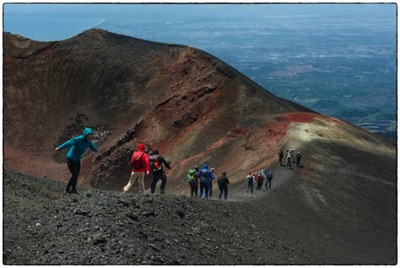 Cycling Sicilia - visiting Etna (like walking on the moon) - photo Tomasz rdvnature.com