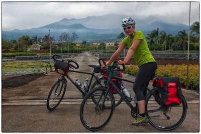 Cycling Sicilia - Etna under rain (or I like to say Etna is crying our departure) - photo Tomasz rdvnature.com