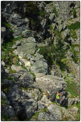 Corsica, GR20, Capu Ghiovu en direction de refuge de l'Ortu di Piobbu - photo Tomasz http://rdvnature.com