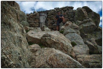 Corsica, the author at Helbronner hut, Monte Rotondo, second highest Corsican summit - photo Tomasz http://rdvnature.com rendez-vous nature & aventure