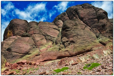 Corsica, Paglia Orba S wall with its famous cracks/chimneys - photo Tomasz http://rdvnature.com rendez-vous nature & aventure