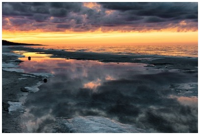 Beautiful sunset on Baltic shore in Poland - photo Tomasz http://rdvnature.com