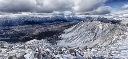 The view from Grotto Mountain, Canmore, Alberta, Canada - photo Tomasz rdvnature.com