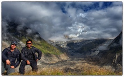 With Mingmar in ABC, Nepal - photo Tomasz http://rdvnature.com